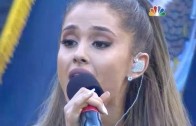 Ariana Grande Performs The National Anthem At NFL Kickoff Game