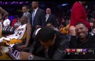 Drake Jokes Around With Kobe Bryant At NBA Game