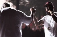 Stalley „Links up with Rick Ross & Drake at Blossom Music Center in Cleveland, Ohio during the I Am Still Music Tour”