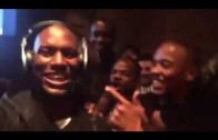Dr. Dre Celebrates Apple Buying Beats By  Dre In Studio With Tyrese