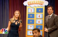 Drake Plays Charades With Scarlett Johansson On Jimmy Fallon